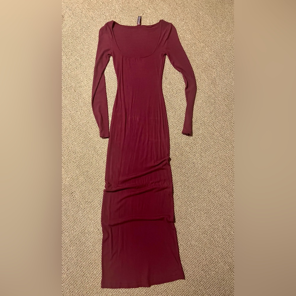 SKIMS Maxi Dress, Long Sleeve